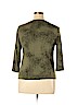Nicole Miller 100% Cotton Green 3/4 Sleeve Top Size 1X - photo 2