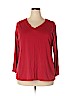 Avenue Red Long Sleeve T-Shirt Size 18 - photo 1
