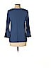 Kim & Cami 100% Rayon Blue Long Sleeve Blouse Size L - photo 2