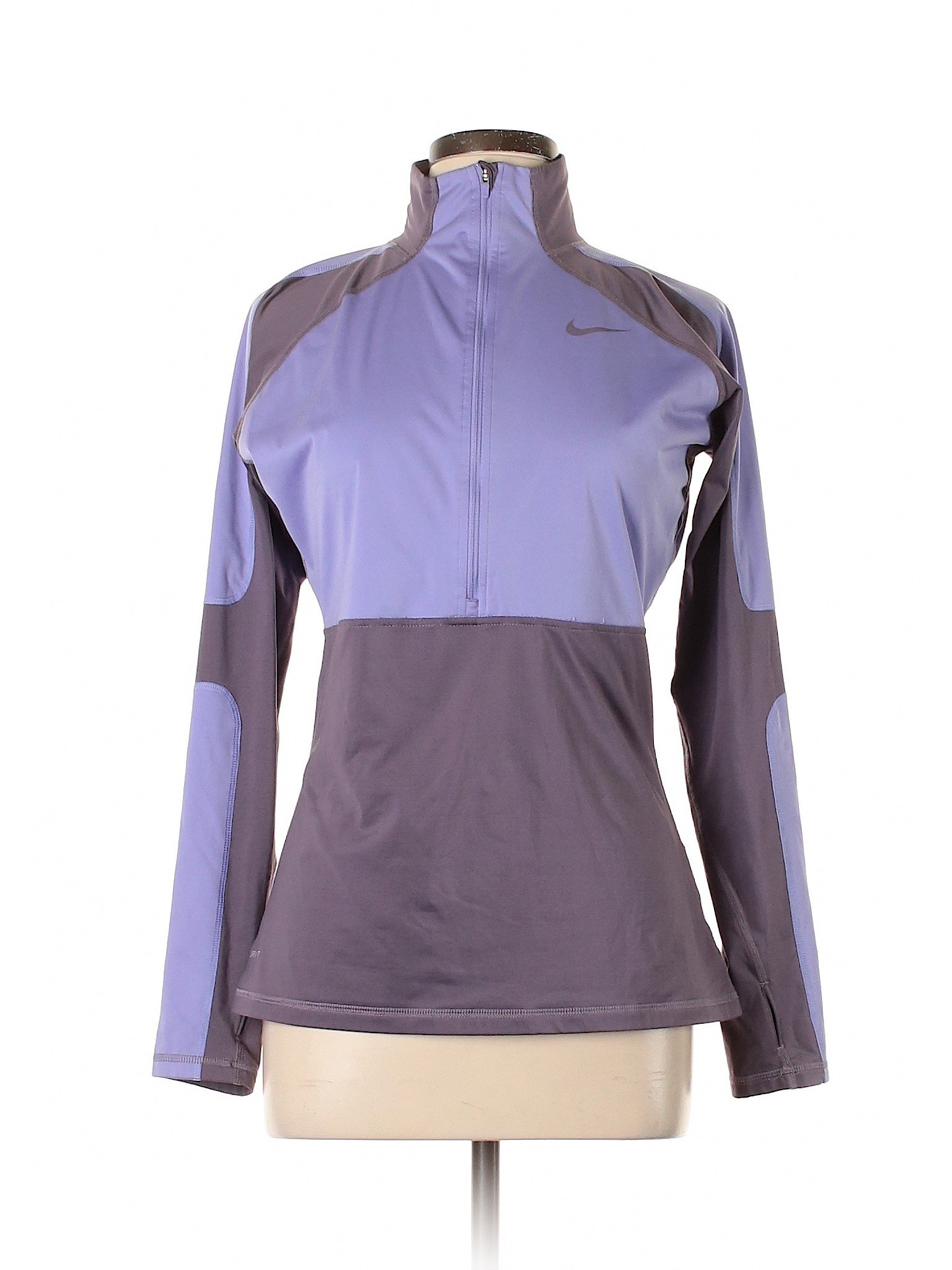 Nike Color Block Solid Purple Track Jacket Size L 73 Off Thredup