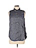Theory Blue Sleeveless Blouse Size M - photo 1