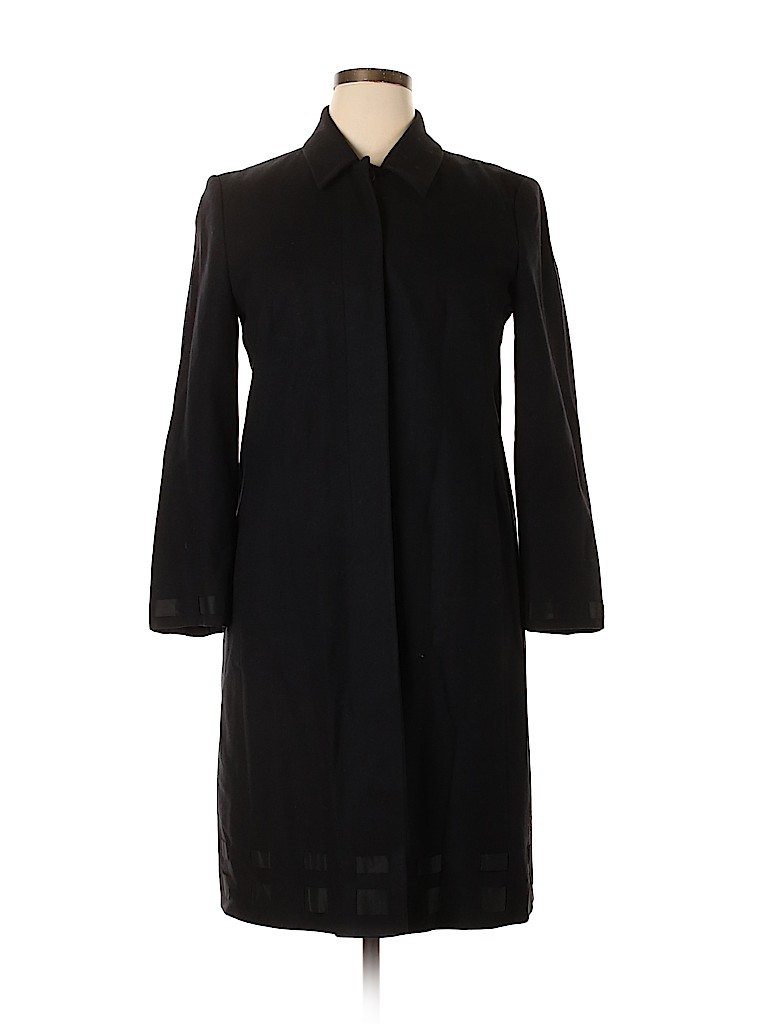 Rene Lezard 100% Wool Solid Black Wool Coat Size 42 (EU) - 91% off ...