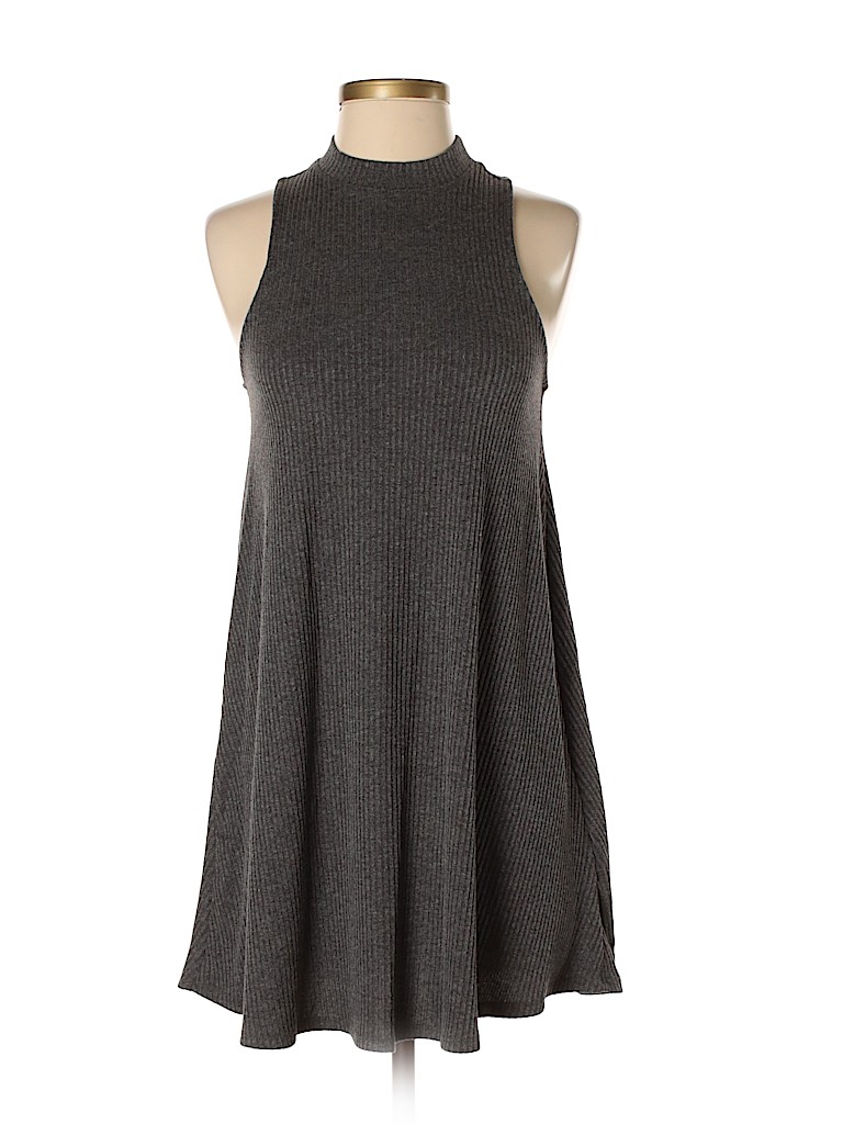 Forever 21 Solid Gray Casual Dress Size S - 75% off | thredUP