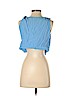 Zara 100% Viscose Blue Sleeveless Blouse Size S - photo 2