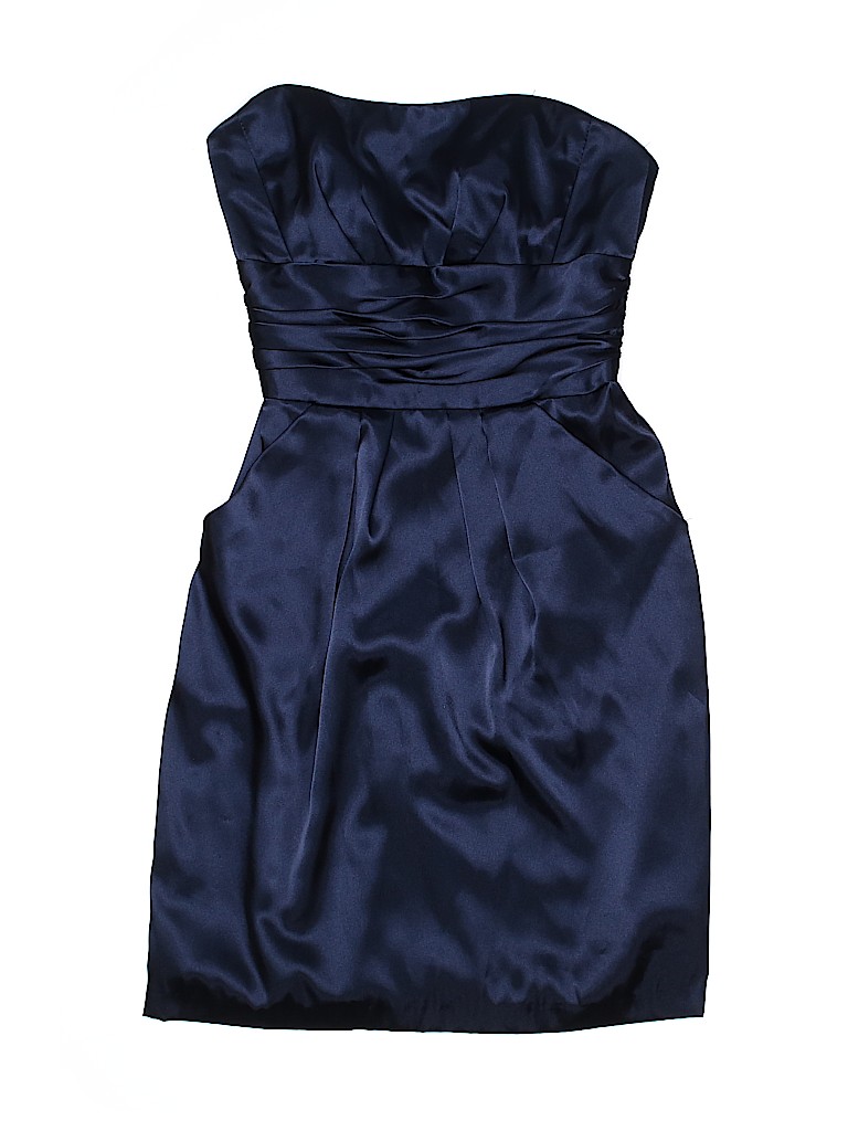 David's Bridal 100 Polyester Solid Blue Cocktail Dress Size 2 96 off thredUP