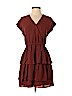 Point Sur 100% Polyester Brown Casual Dress Size 4 (petite) - photo 1