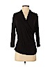 Talbots 100% Cotton Black 3/4 Sleeve Top Size S (petite) - photo 1