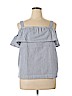 J. Crew Factory Store Blue Sleeveless Blouse Size 14 - photo 1