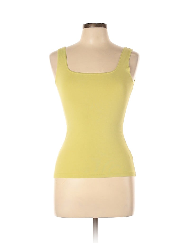 Woolworths Solid Yellow Green Tank Top Size 10 - 41% off | thredUP