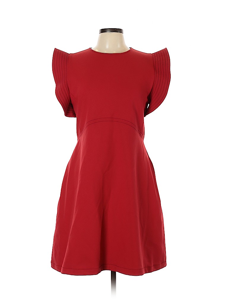 Opening Ceremony Solid Red Casual Dress Size 12 - photo 1
