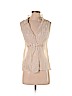W by Worth 100% Polyester Tan Sleeveless Blouse Size S - photo 1