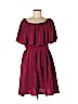Cynthia Steffe 100% Silk Burgundy Casual Dress Size 10 - photo 1