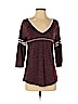 Nine Britton Purple 3/4 Sleeve T-Shirt Size S - photo 1