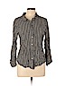 Soft Joie 100% Rayon Black Long Sleeve Button-Down Shirt Size L - photo 1