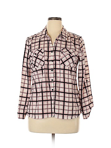 NY Collection Long Sleeve Blouse (view 1)