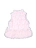 American Widgeon 100% Polyester Solid Pink Faux Fur Vest Size 2 - photo 2