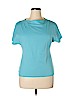 Doncaster Blue Short Sleeve Top Size L - photo 1