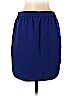 J. Crew Factory Store 100% Polyester Blue Casual Skirt Size 8 - photo 2