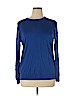 Banana Republic Blue Silk Pullover Sweater Size XL - photo 1