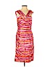 Carmen Marc Valvo 100% Silk Pink Cocktail Dress Size 4 - photo 1