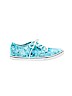 Vans Print Blue Sneakers Size 7 1/2 - photo 1
