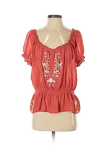 Joie Short Sleeve Silk Top (view 1)