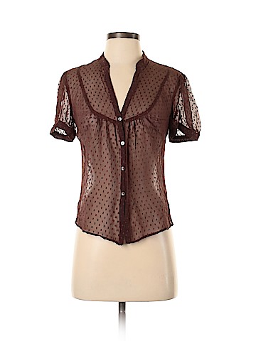 Trina Turk Short Sleeve Silk Top (view 1)