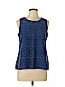 Skies Are Blue Blue Sleeveless Blouse Size L - photo 1