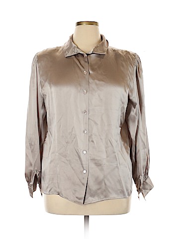 Courtney Rhodes Long Sleeve Silk Top (view 1)