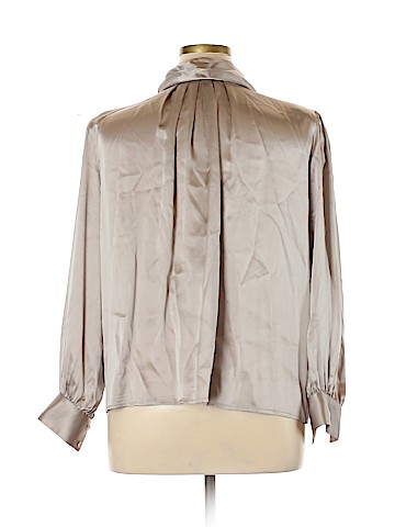 Courtney Rhodes Long Sleeve Silk Top (view 2)