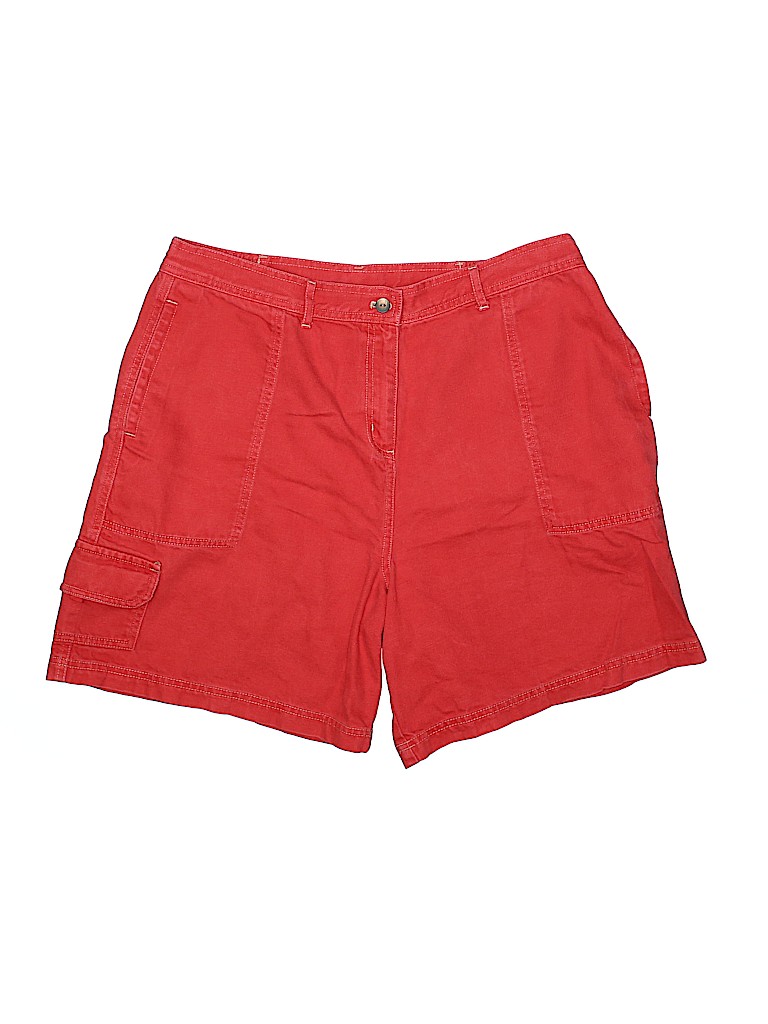 J.Jill Solid Red Cargo Shorts Size 16 69 off thredUP