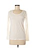 Ann Taylor LOFT 100% Cotton White Long Sleeve T-Shirt Size M - photo 1