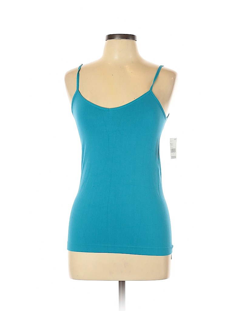 Simply Styled Solid Blue Tank Top Size L - 75% off | thredUP