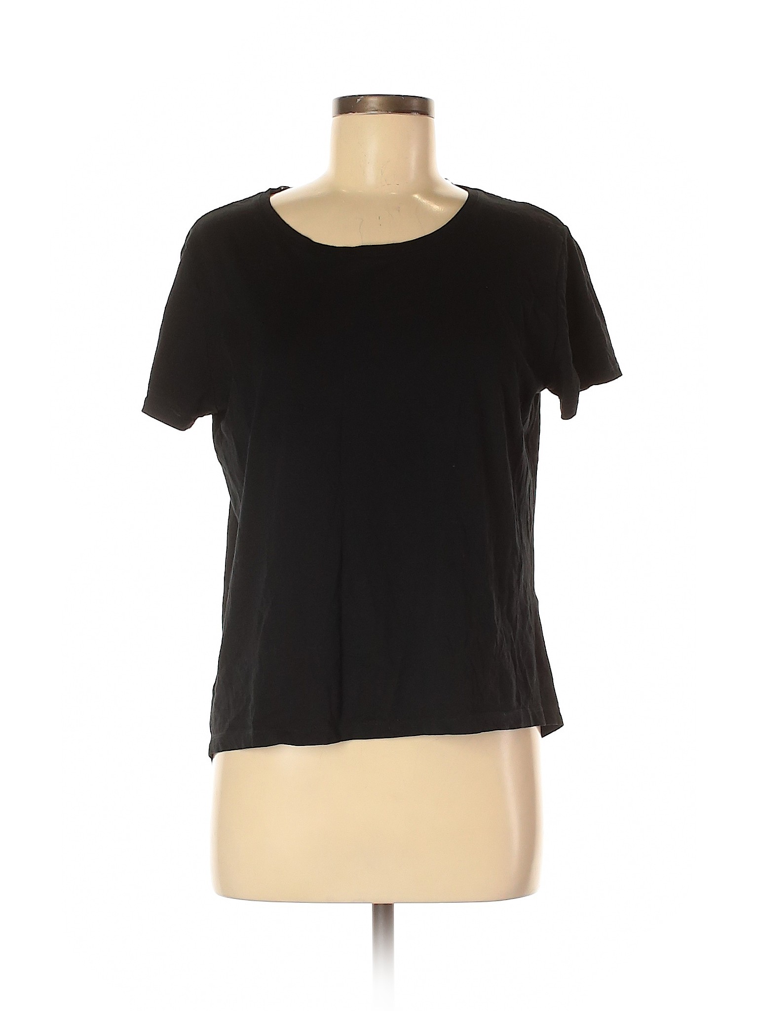 Zara W&B Collection Women Black Short Sleeve T-Shirt M | eBay