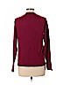 Banana Republic 100% Merino Extra Fine Wool Burgundy Wool Cardigan Size L - photo 2