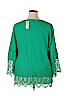 Chico's 100% Cotton Green Long Sleeve Top Size XXL (4) - photo 2