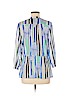 Alfani 100% Nylon Blue 3/4 Sleeve Blouse Size M (petite) - photo 2