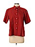 Rachel Comey 100% Cotton Red Short Sleeve Button-Down Shirt Size 0 - photo 1