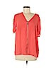 MICHAEL Michael Kors 100% Polyester Pink Short Sleeve Blouse Size M - photo 1