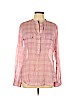 Vince. 100% Cotton Pink Long Sleeve Button-Down Shirt Size L - photo 1