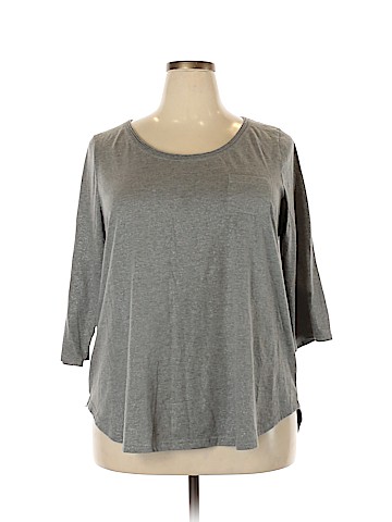 Lane Bryant 3/4 Sleeve T-Shirt (view 1)