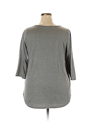 Lane Bryant 3/4 Sleeve T-Shirt (view 2)