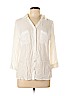a.n.a. A New Approach 100% Rayon White 3/4 Sleeve Blouse Size L - photo 1