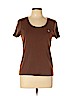 Lauren by Ralph Lauren 100% Cotton Brown Short Sleeve T-Shirt Size XL - photo 1