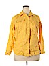 Jones New York 100% Linen Yellow Long Sleeve Button-Down Shirt Size 1X - photo 1