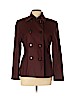 Linda Allard Ellen Tracy 100% Wool Burgundy Wool Blazer Size 10 - photo 1