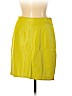 Jason Wu 100% Leather Yellow Leather Skirt Size 6 - photo 1