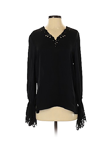 Kobi Halperin Long Sleeve Silk Top (view 1)