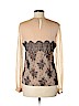 Jason Wu 100% Silk Tan Long Sleeve Silk Top Size 6 - photo 2