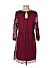Maurices 100% Polyester Burgundy Casual Dress Size M - photo 2